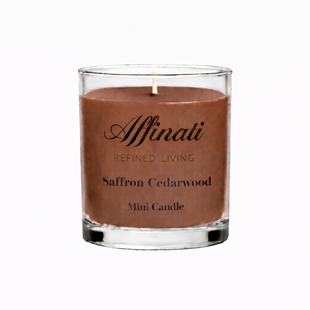 Saffron Cedarwood Mini Candle