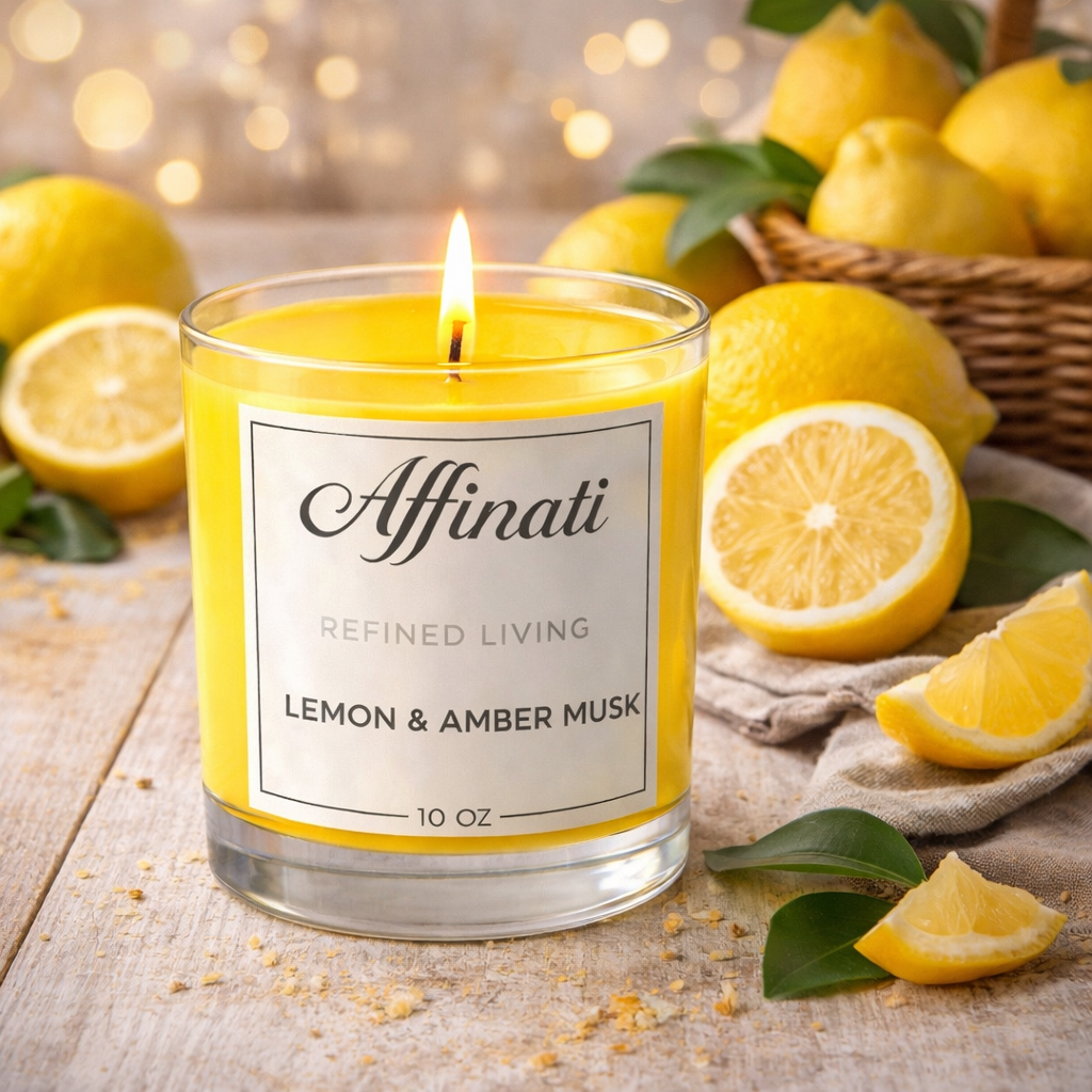 Lemon & Amber Musk Original Candle