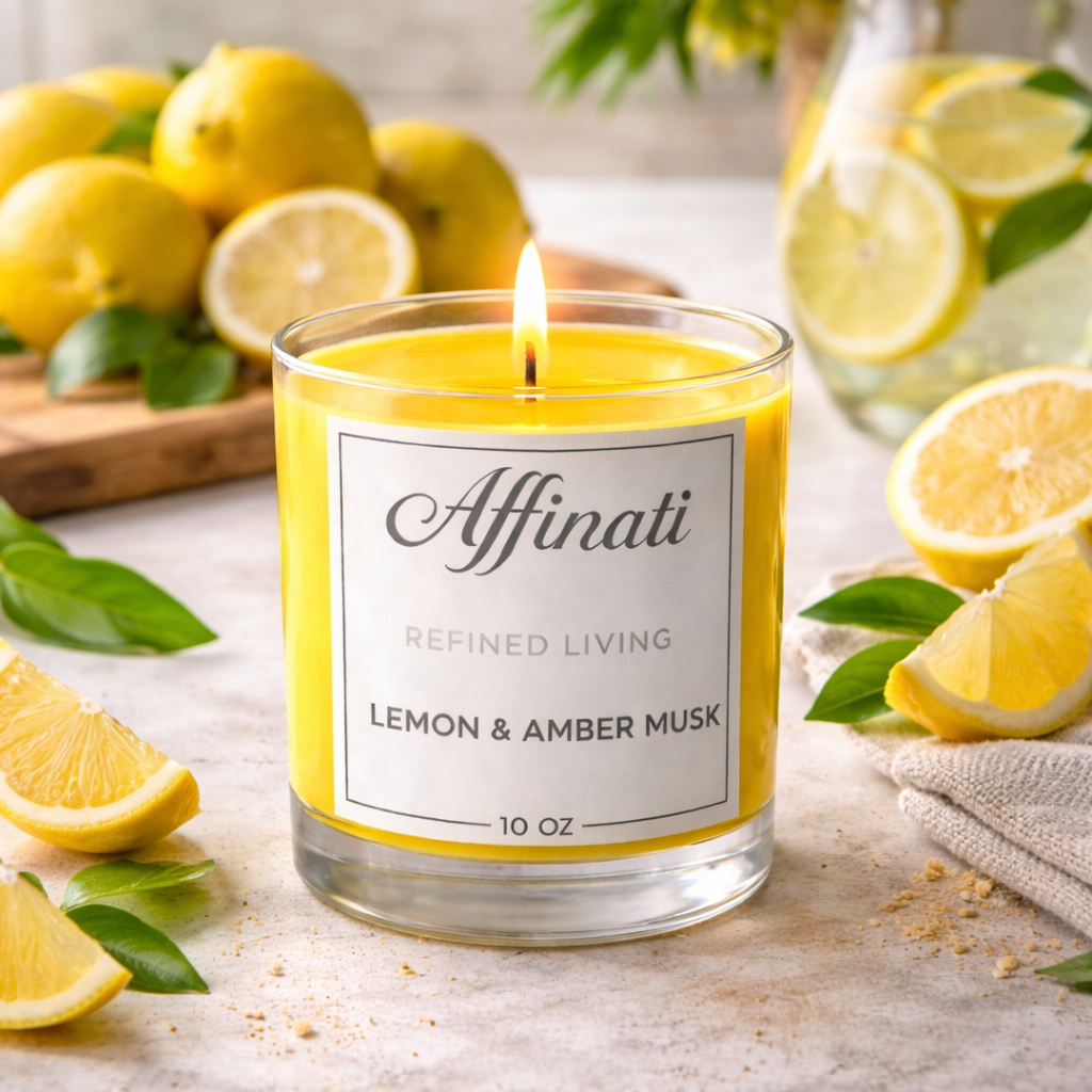 Lemon & Amber Musk Original Candle
