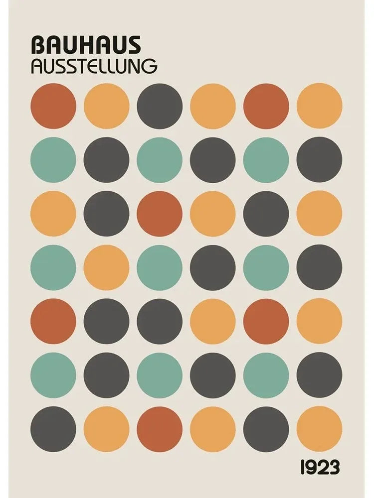 DecorBites™ Minimalist Black and White Bauhaus Canvas Print