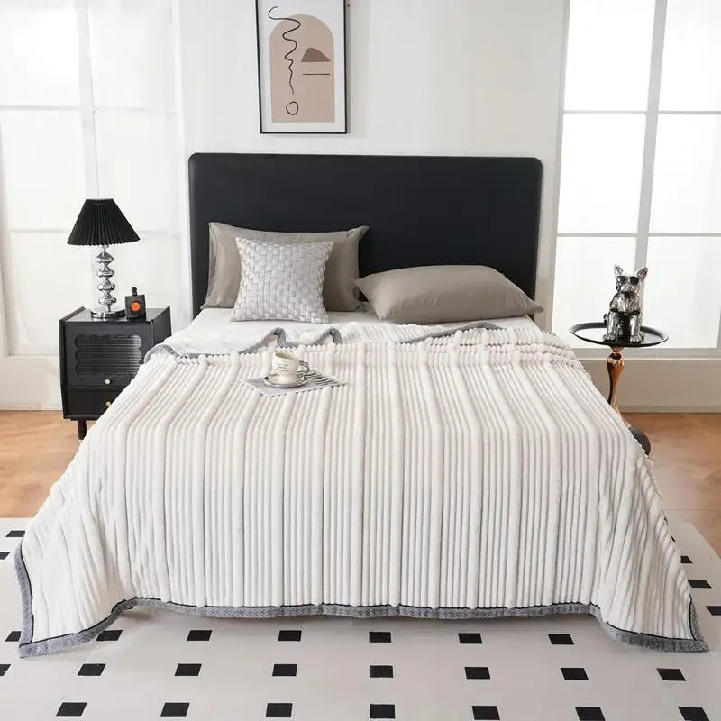 DecorBites™ Light Luxury Sofa Blanket: Cozy Warmth for Home, Office, and Bedroom
