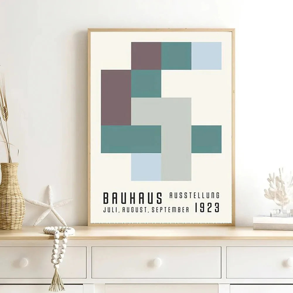 DecorBites™ Minimalist Black and White Bauhaus Canvas Print
