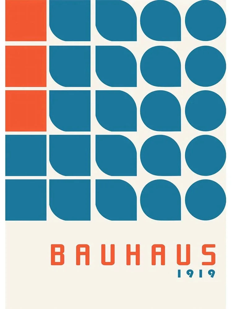 DecorBites™ Minimalist Black and White Bauhaus Canvas Print