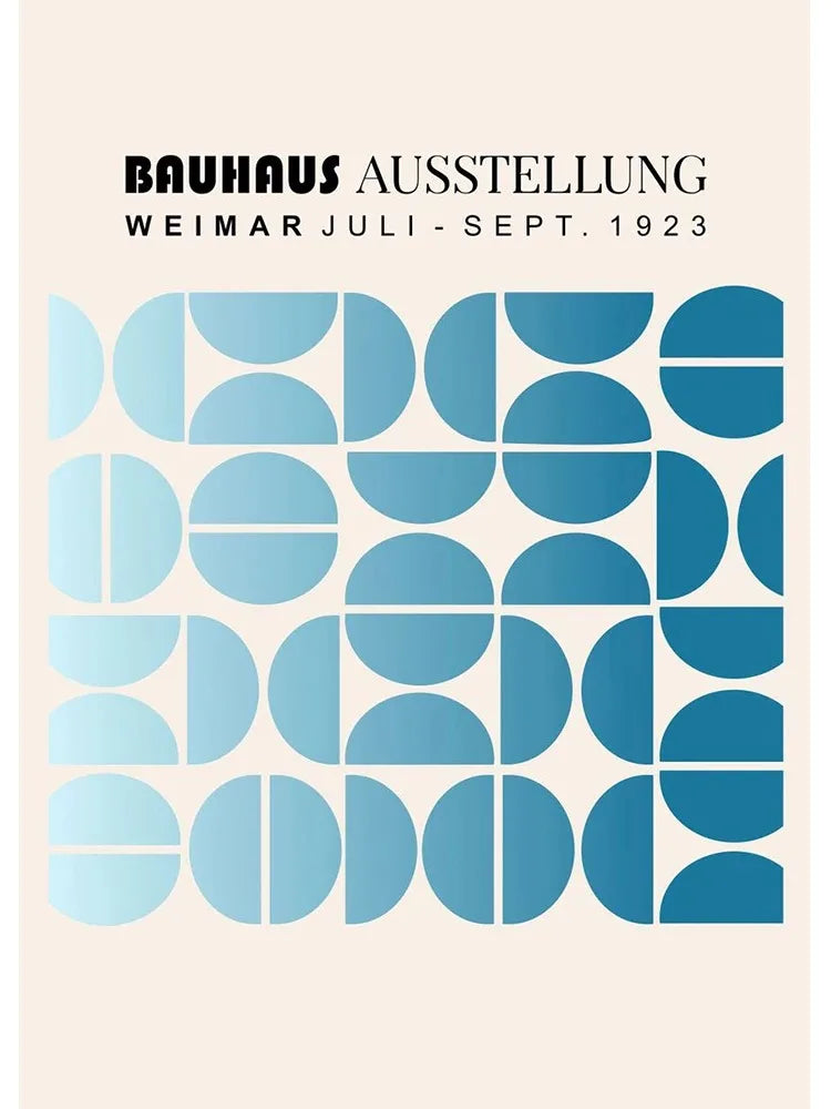 DecorBites™ Minimalist Black and White Bauhaus Canvas Print
