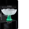 DecorBites™ Lotus Flower Glass Tea Cups - Set of 2