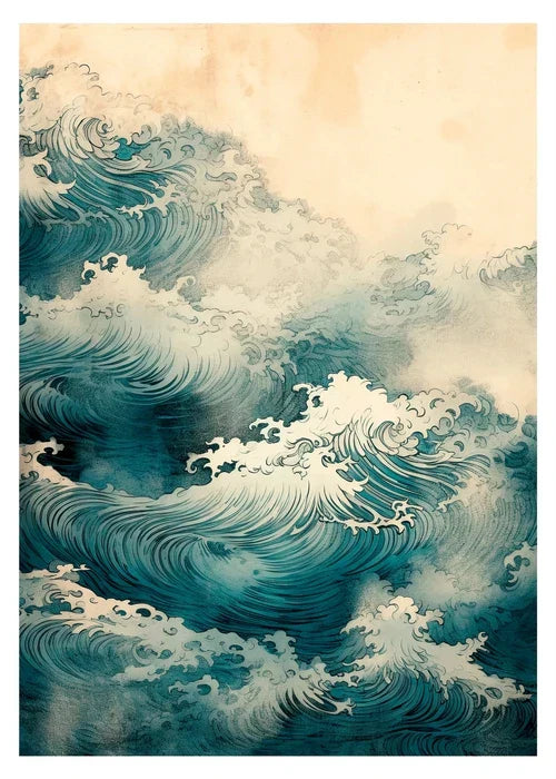 DecorBites™ Hokusai Japanese Canvas Art Print Home Decor