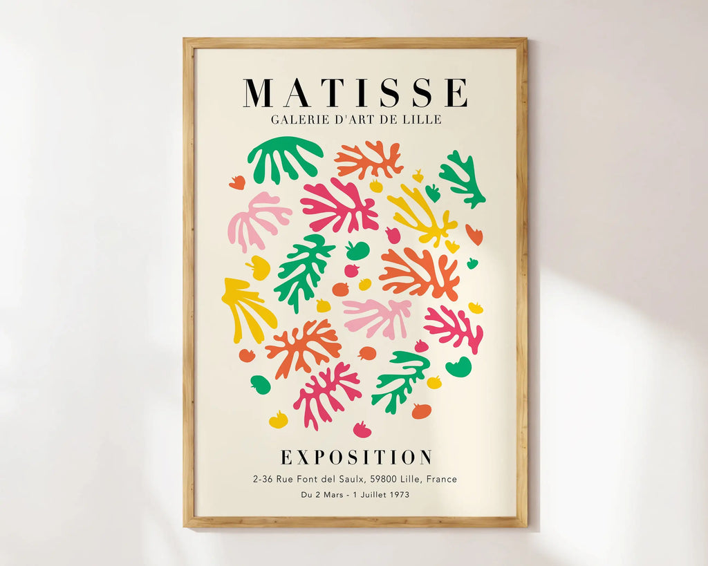 DecorBites™ Matisse Floral Art Prints - Botanical Collection
