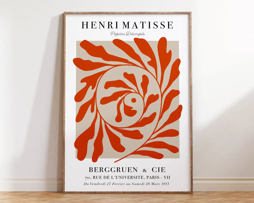 DecorBites™ Matisse Floral Art Prints - Botanical Collection