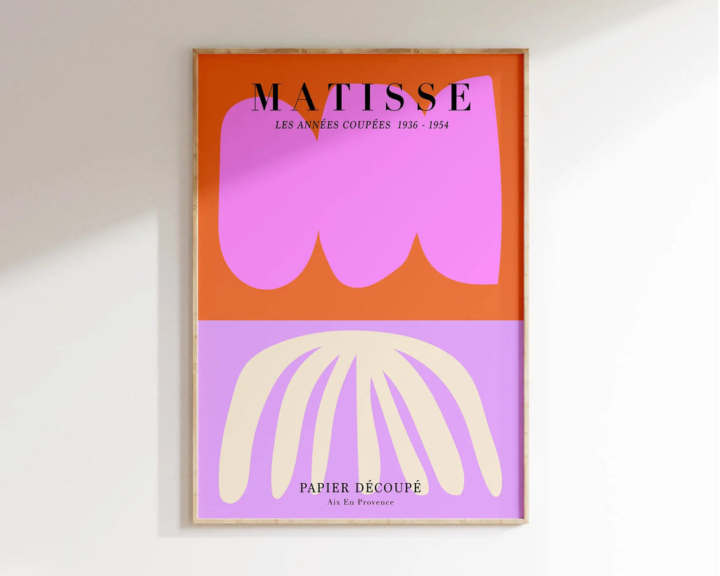 DecorBites™ Matisse Floral Prints- Abstract Flowers Canvas Exhibition