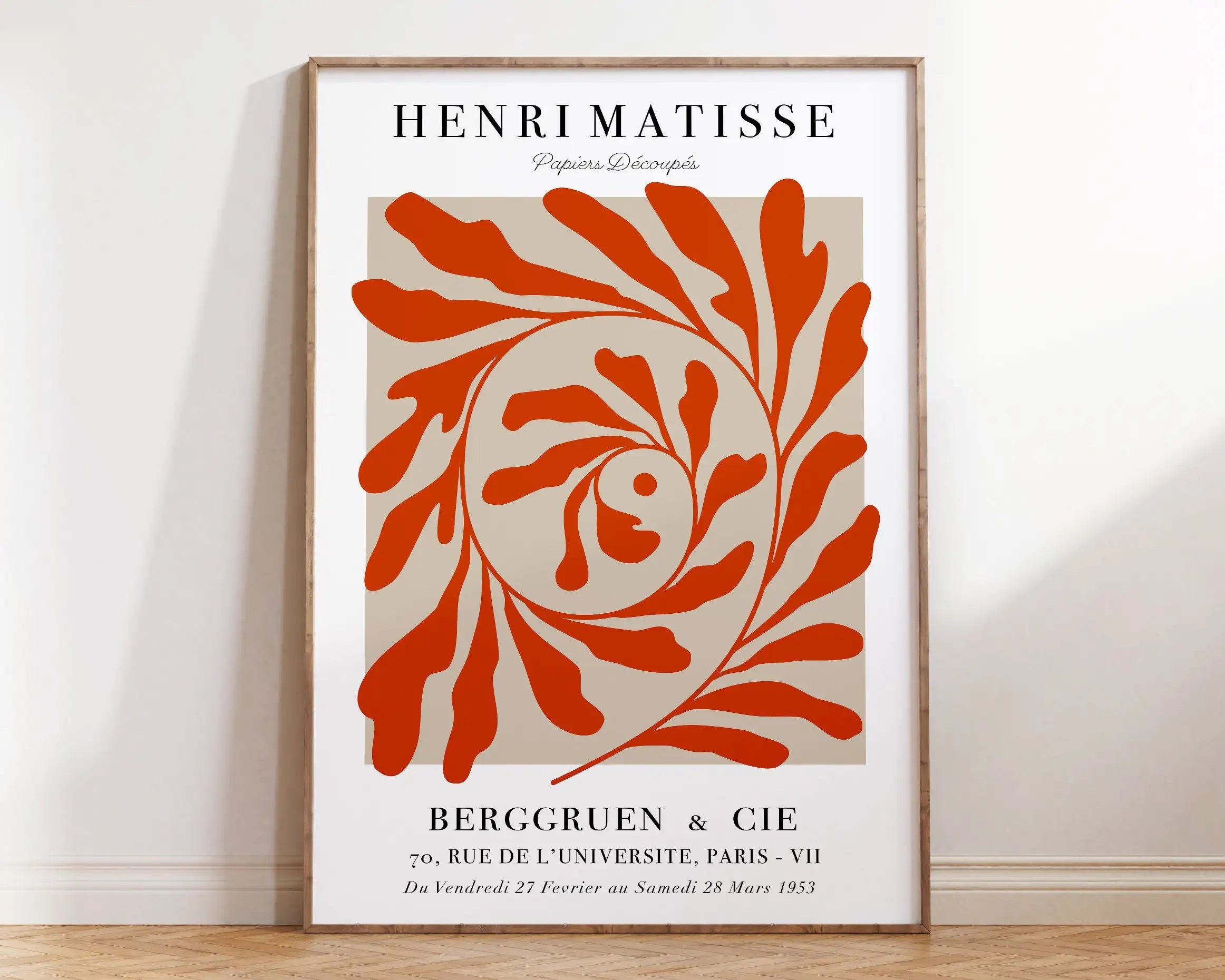 DecorBites™ Matisse Floral Prints- Abstract Flowers Canvas Exhibition