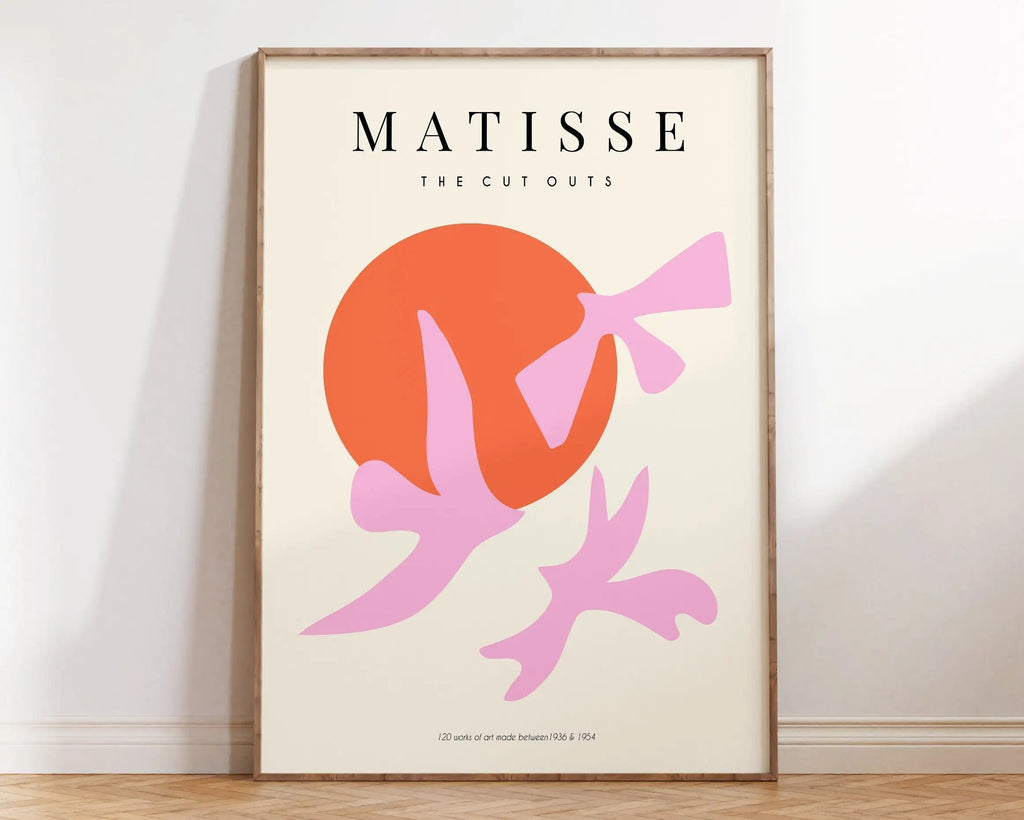 DecorBites™ Matisse Floral Prints- Abstract Flowers Canvas Exhibition