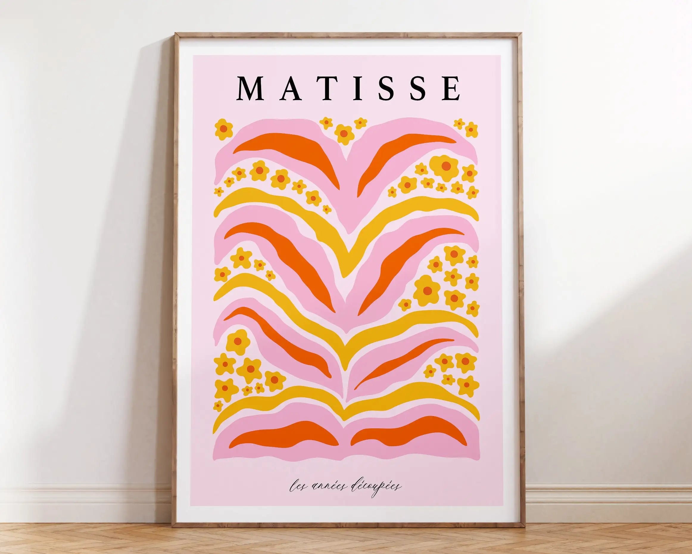 DecorBites™ Matisse Floral Prints- Abstract Flowers Canvas Exhibition