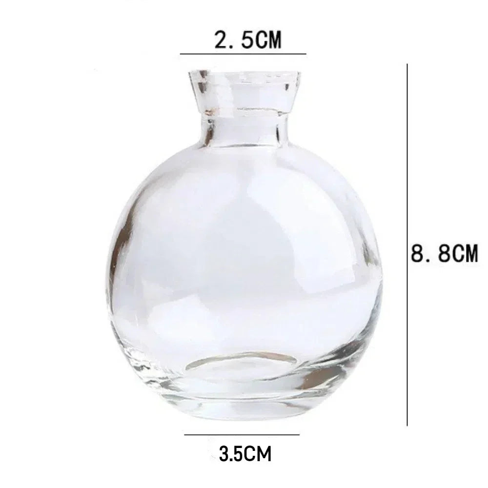 DecorBites™ Mini Glass Flower Vase for Home Decor