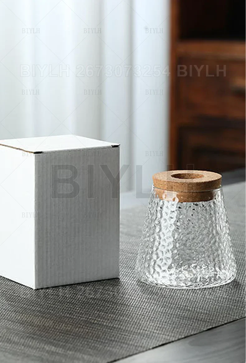 DecorBites™ Small Transparent Glass Vase for Home Decor