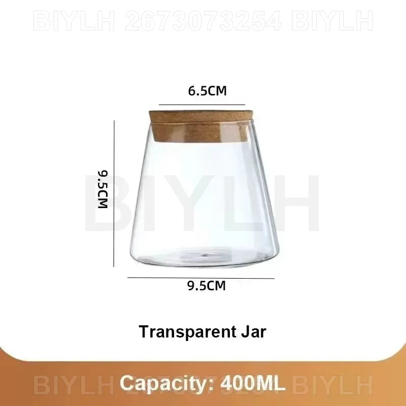 DecorBites™ Small Transparent Glass Vase for Home Decor