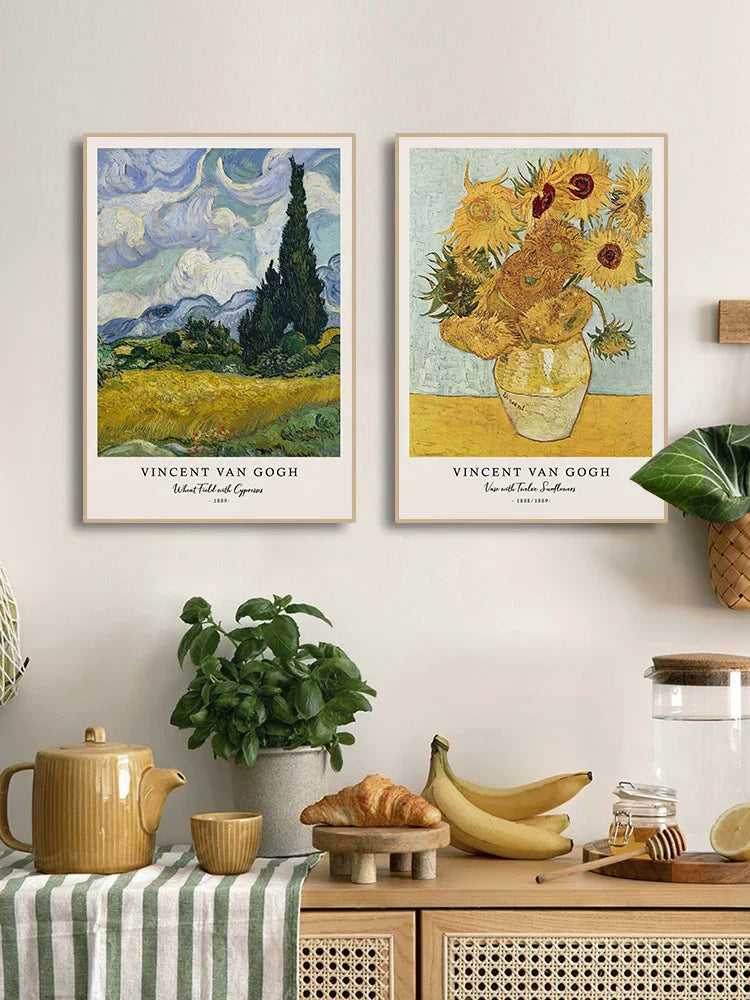 DecorBites™ Vincent Van Gogh Starry Night Canvas Prints