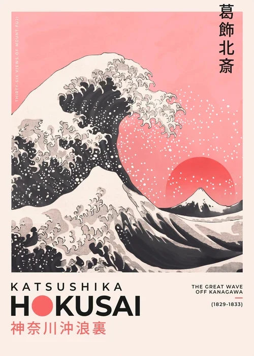 DecorBites™ Japanese Hokusai Landscape Art Poster Print - Home Decor