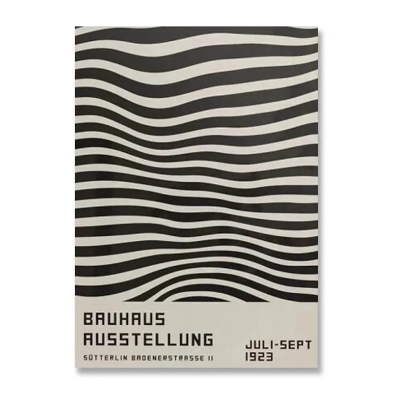 DecorBites™ Modern Black & White Bauhaus Canvas Print