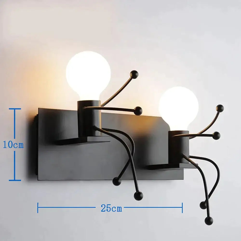 DecorBites™ Modern Creative Minimalism Metal Robot Ants Lamps for Kids Baby Living room