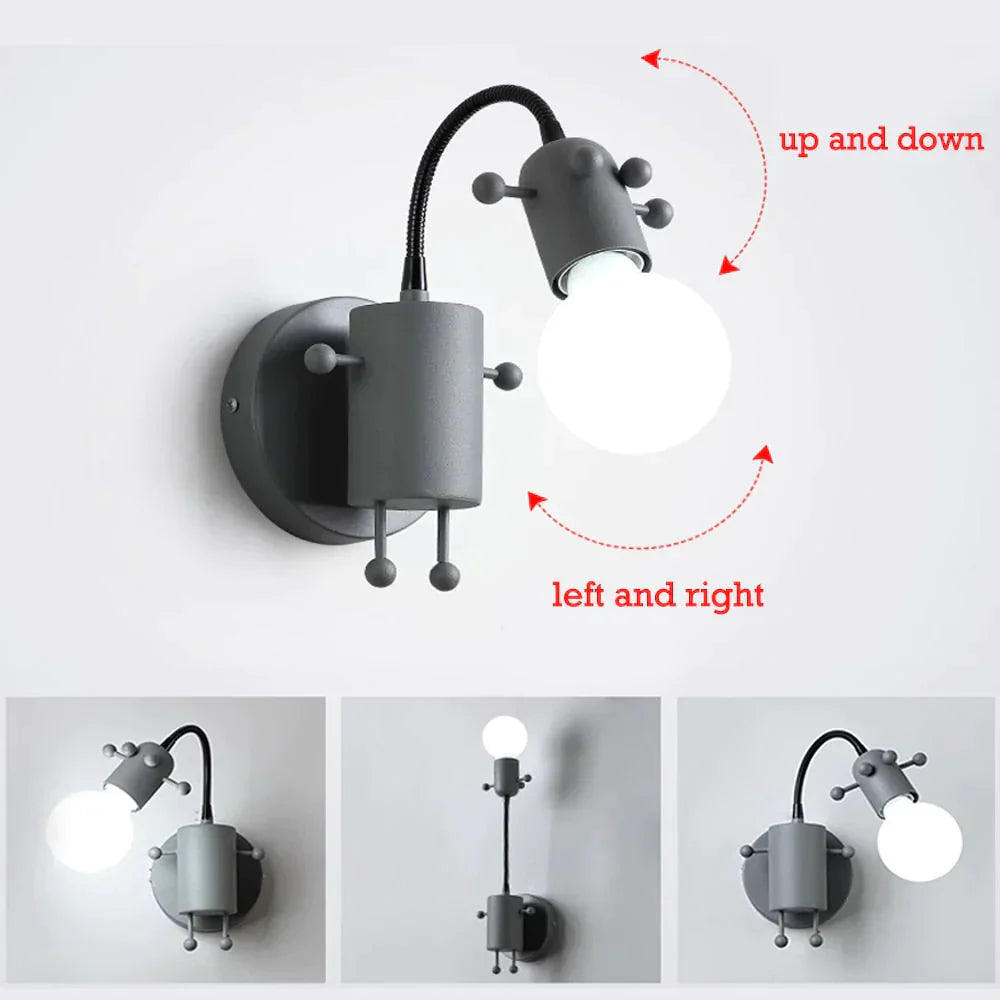 DecorBites™ Modern Creative Minimalism Metal Robot Ants Lamps for Kids Baby Living room