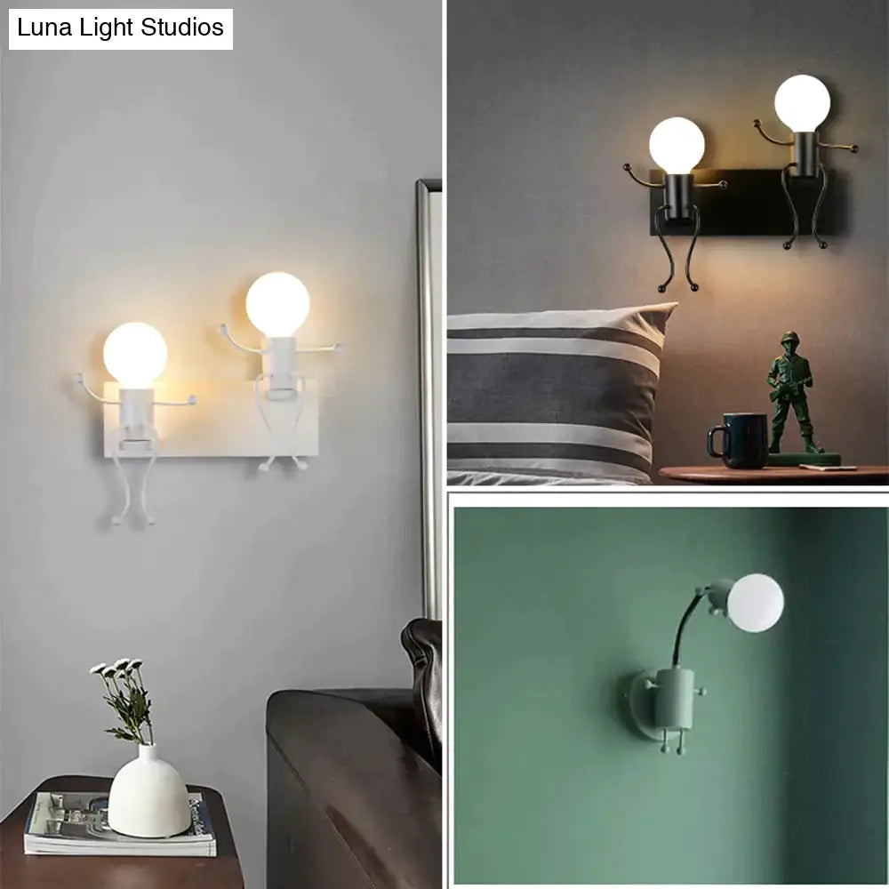 DecorBites™ Modern Creative Minimalism Metal Robot Ants Lamps for Kids Baby Living room