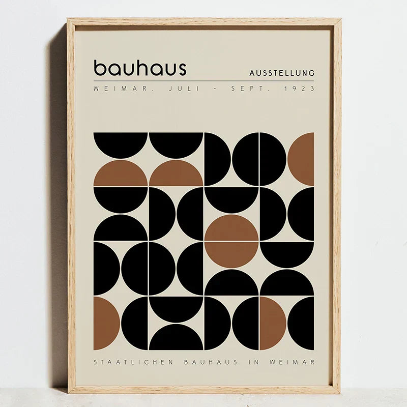 DecorBites™ Modern Geometric Bauhaus Exhibition Posters