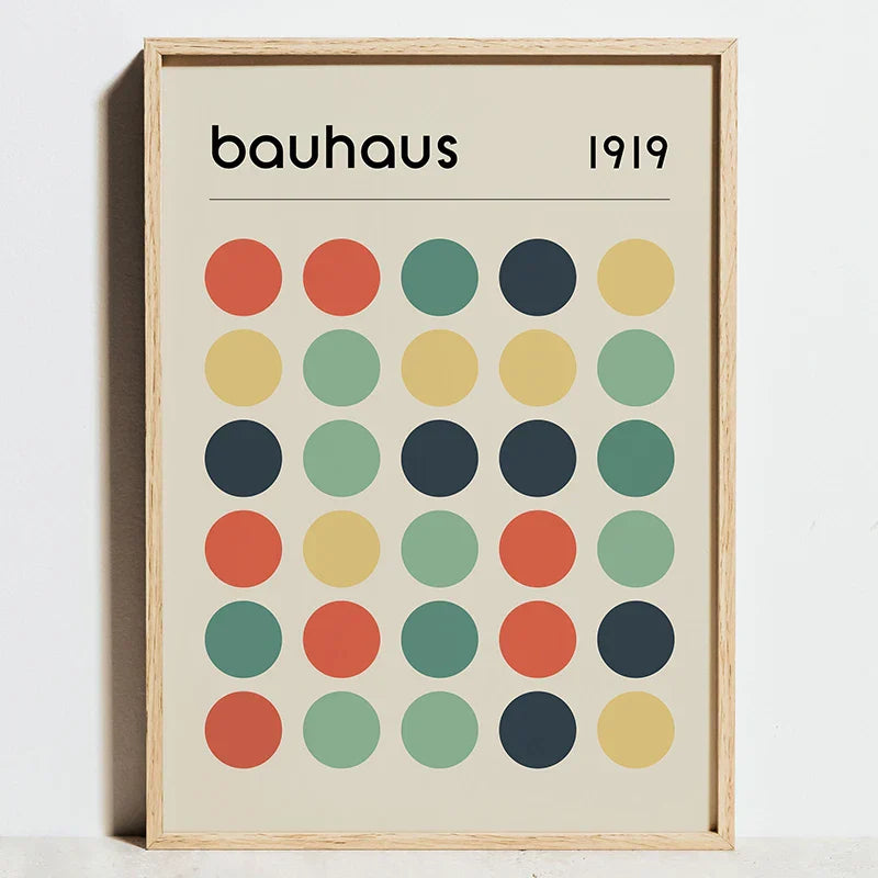 DecorBites™ Modern Geometric Bauhaus Exhibition Posters