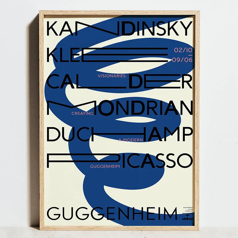 DecorBites™ Modern Geometric Bauhaus Exhibition Posters