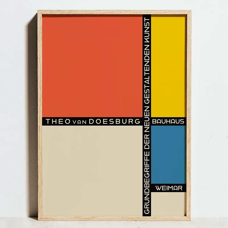 DecorBites™ Modern Geometric Bauhaus Exhibition Posters