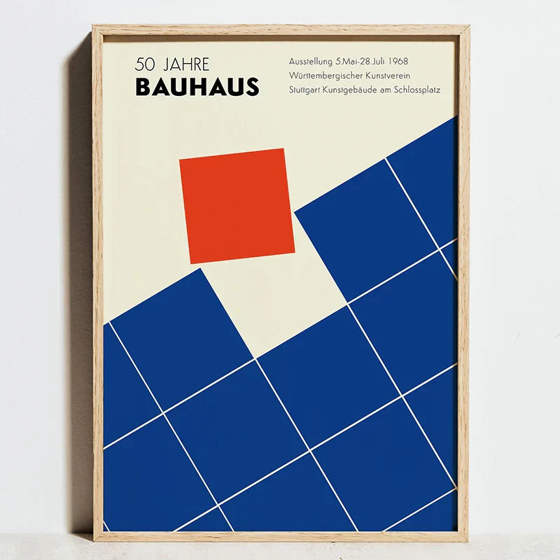 DecorBites™ Modern Geometric Bauhaus Exhibition Posters