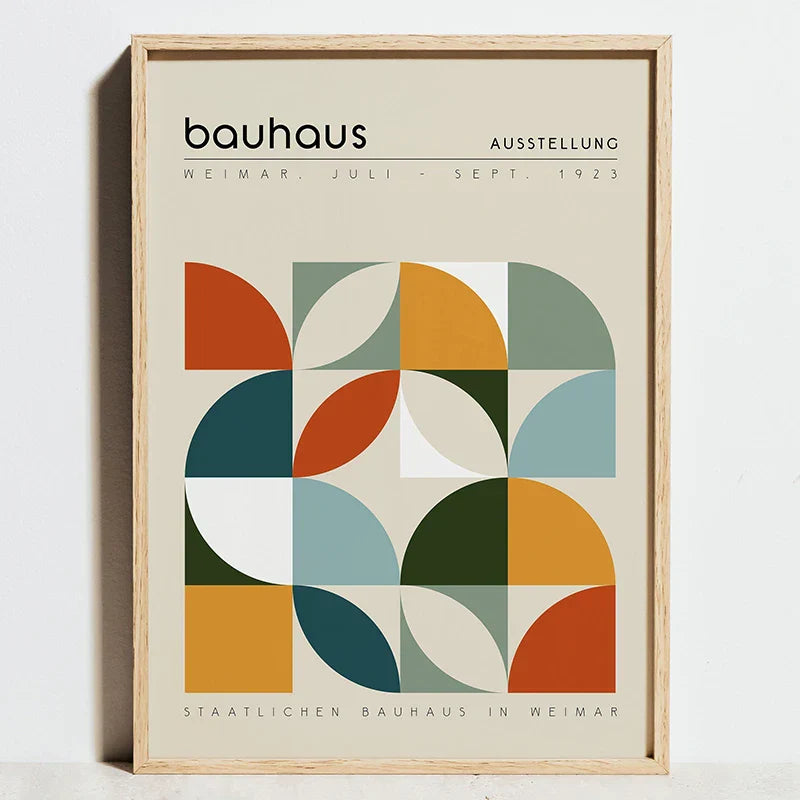 DecorBites™ Modern Geometric Bauhaus Exhibition Posters
