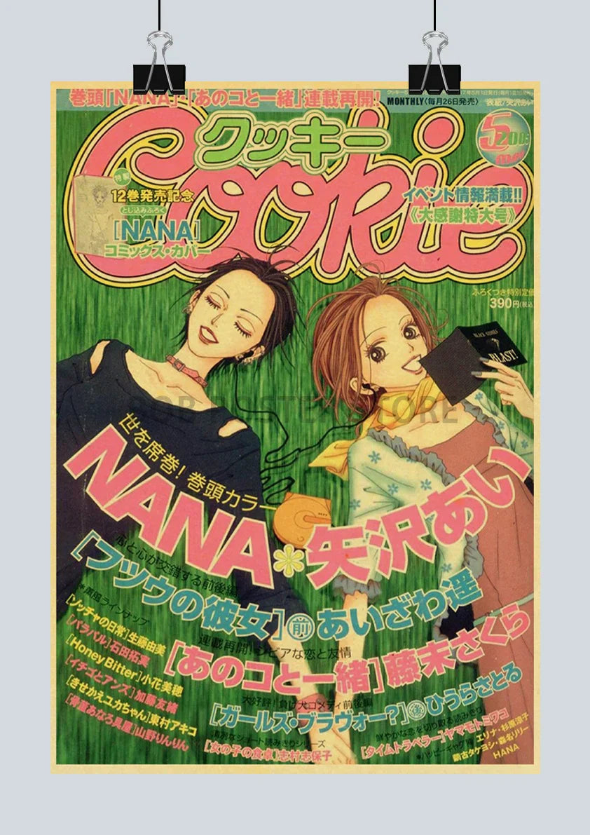DecorBites™ NANA Anime Poster Set – Retro Style