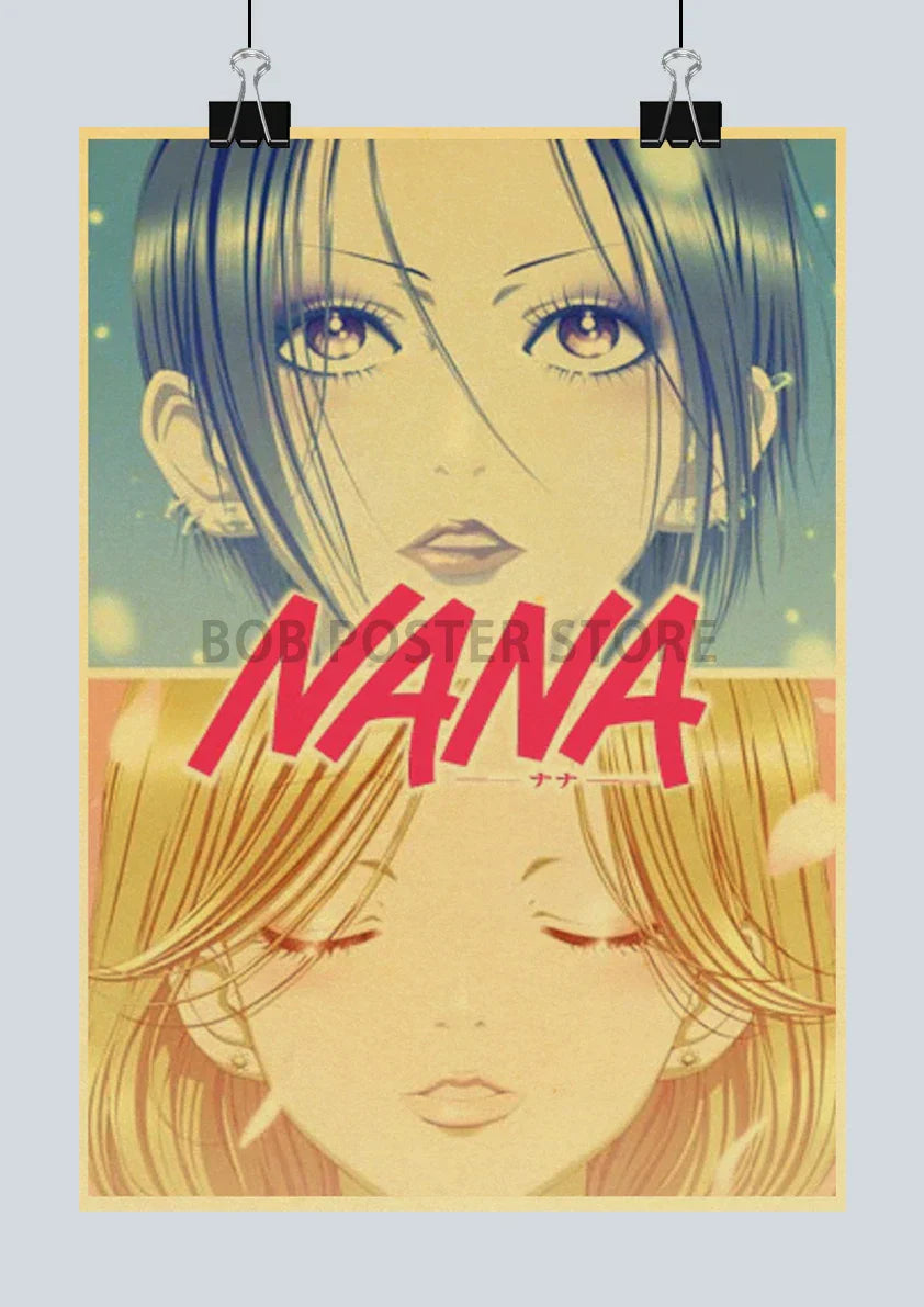 DecorBites™ NANA Anime Poster Set – Retro Style