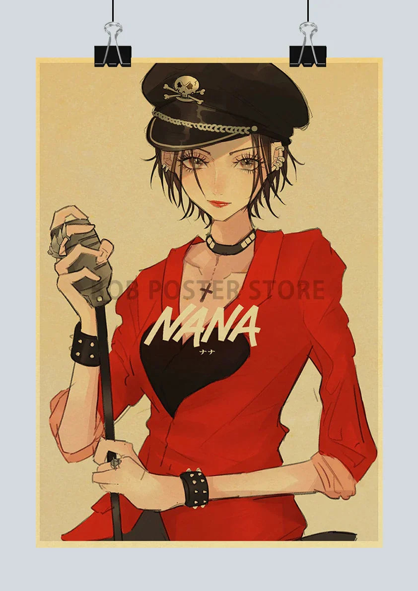 DecorBites™ NANA Anime Poster Set – Retro Style