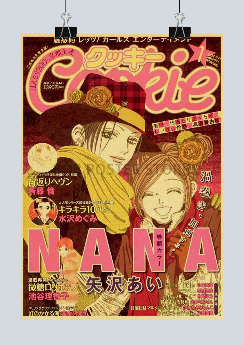 DecorBites™ NANA Anime Poster Set – Retro Style