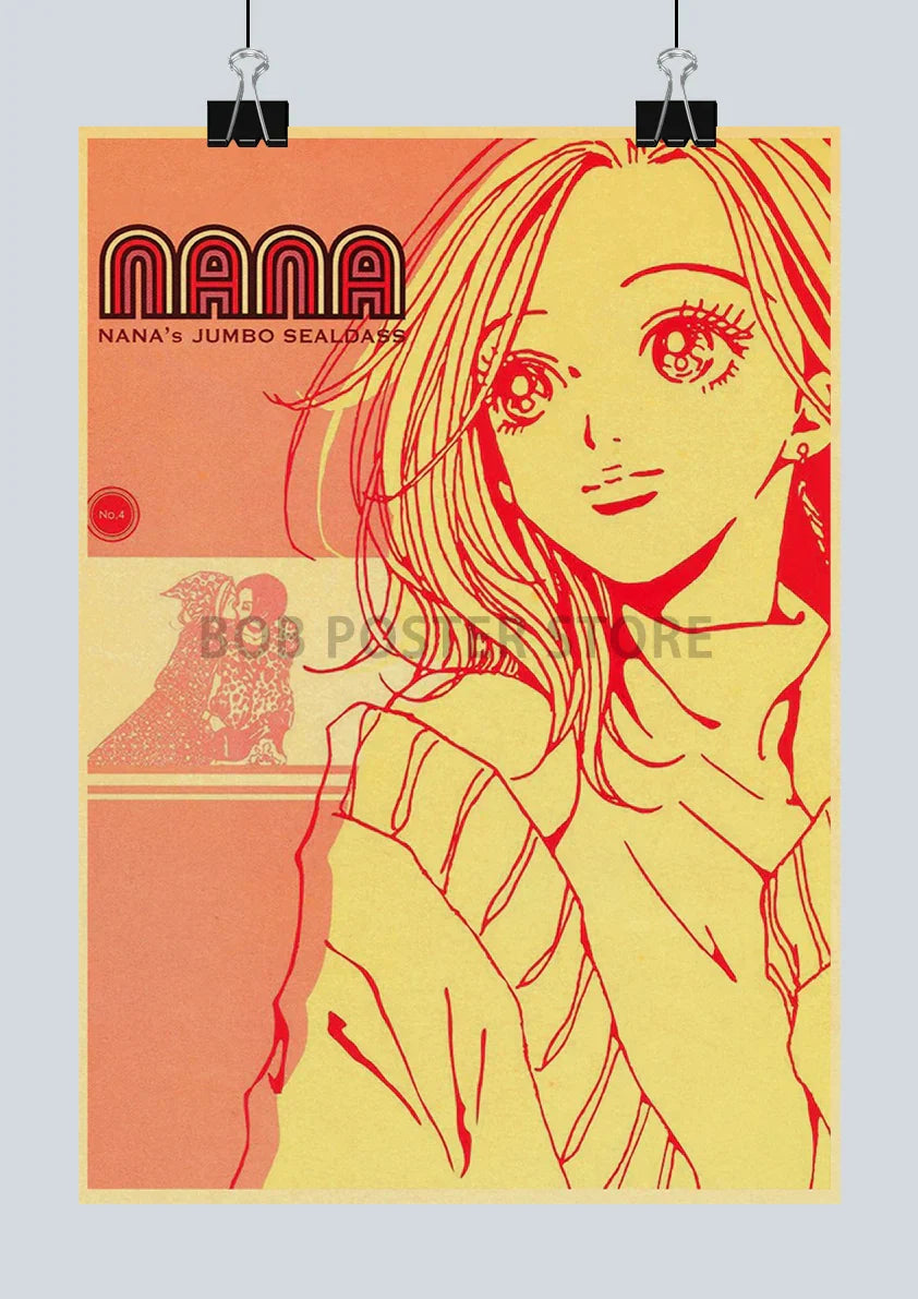 DecorBites™ NANA Anime Poster Set – Retro Style