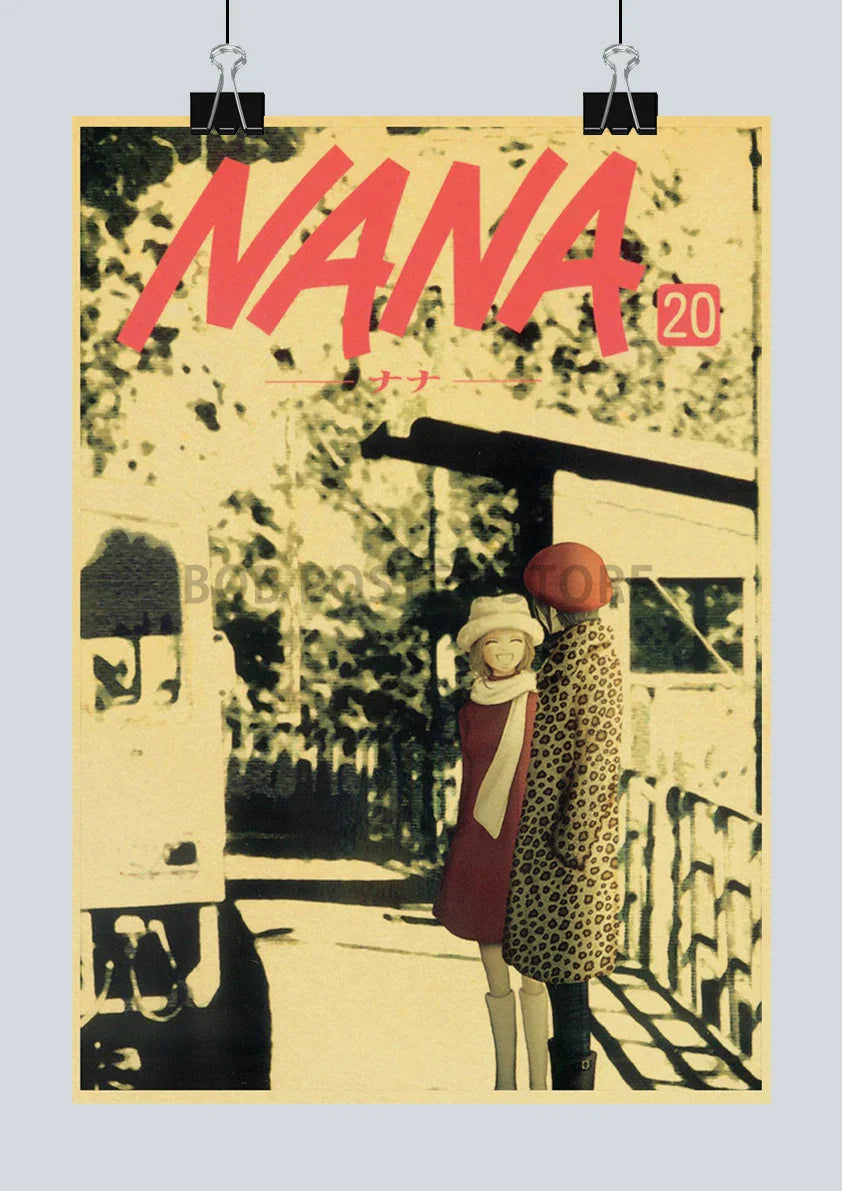 DecorBites™ NANA Anime Poster Set – Retro Style