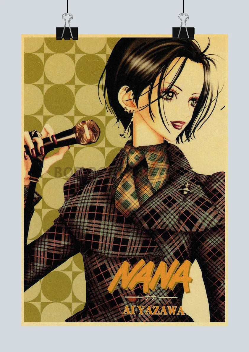 DecorBites™ NANA Anime Poster Set – Retro Style
