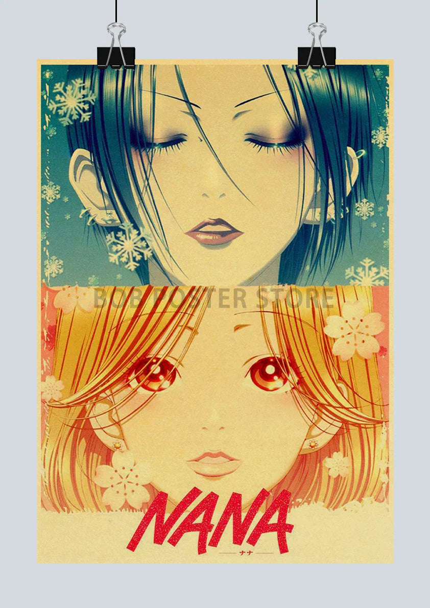 DecorBites™ NANA Anime Poster Set – Retro Style