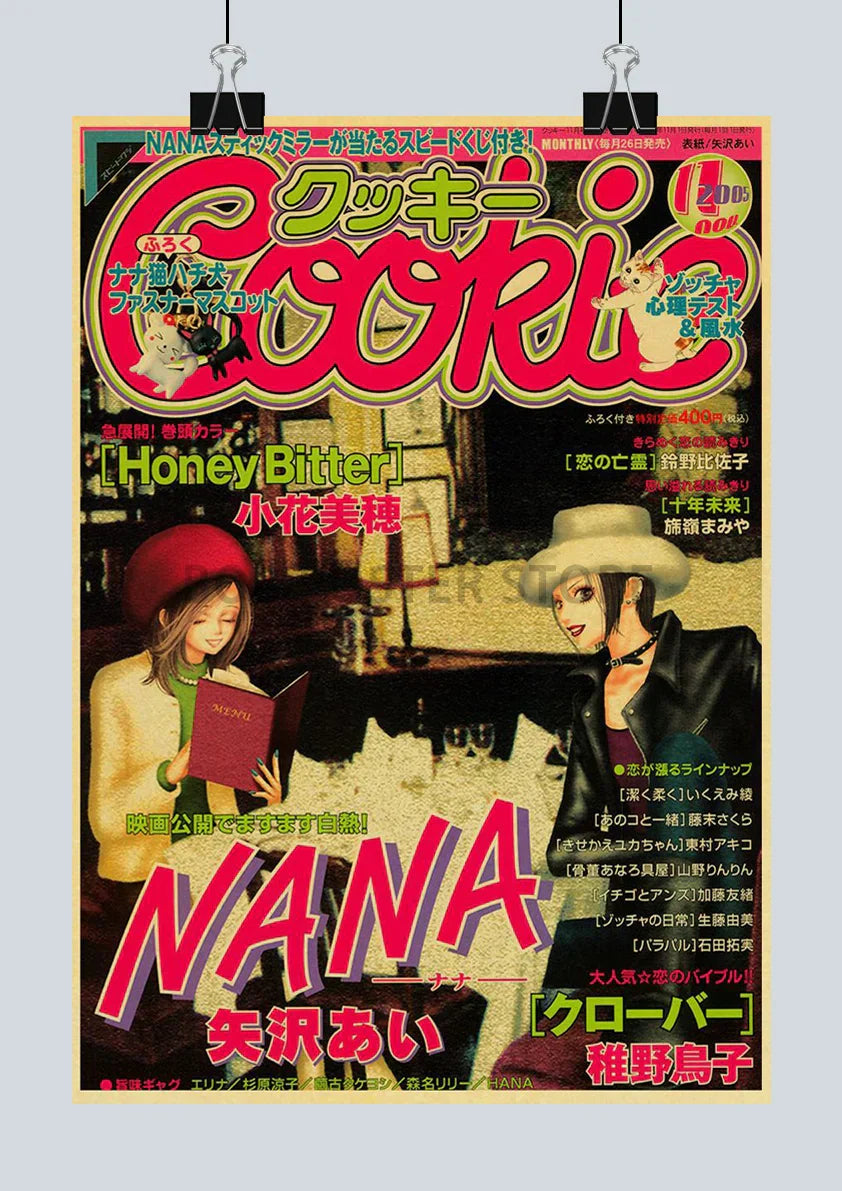 DecorBites™ NANA Anime Poster Set – Retro Style