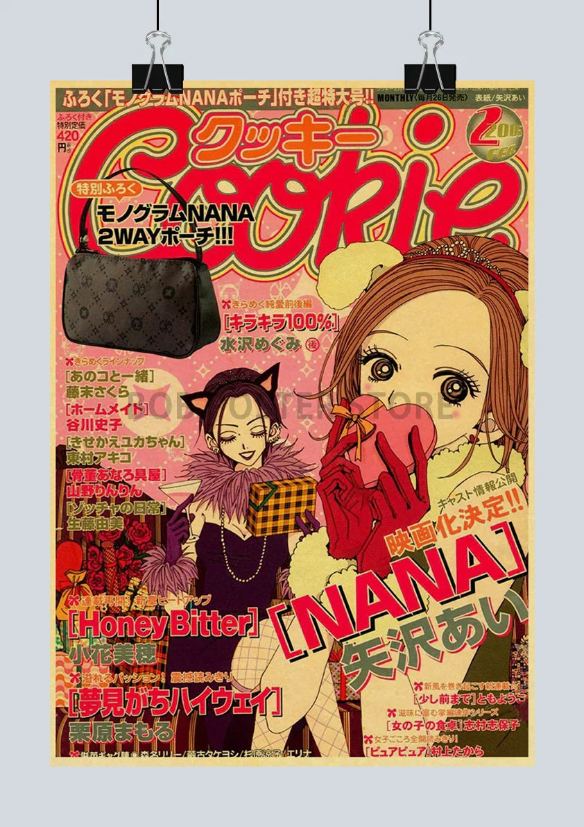 DecorBites™ NANA Anime Poster Set – Retro Style