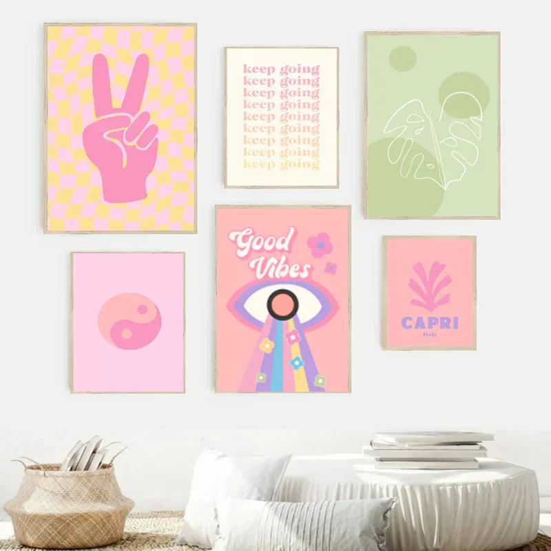 DecorBites™ Pastel Purple Abstract Wall Art Print