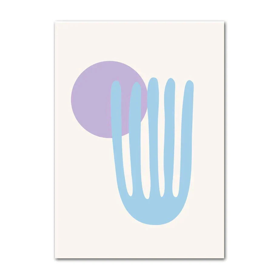 DecorBites™ Pastel Smiley Flower Canvas Wall Art