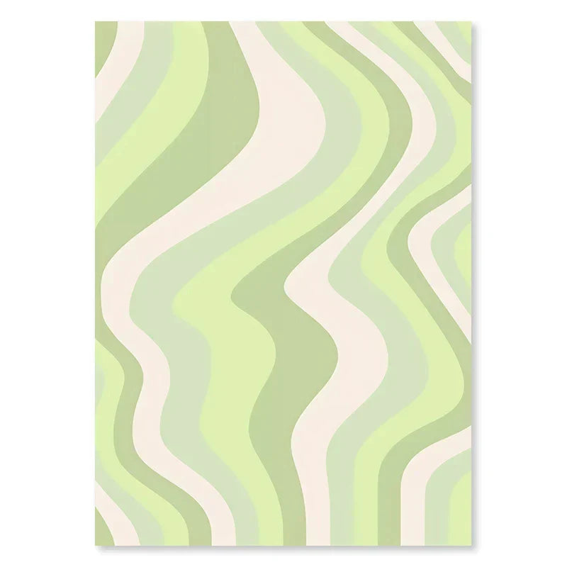 DecorBites™ Pastel Wall Art Poster Print - Abstract Danish Flower
