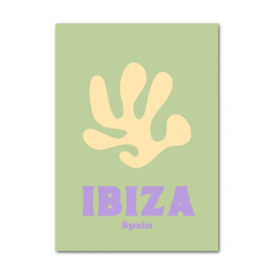 DecorBites™ Pastel Wall Art Poster Print - Abstract Danish Flower