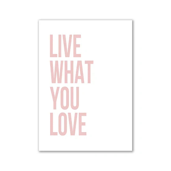 DecorBites™ Pink Aesthetic Wall Art Decor for Girl's Bedroom