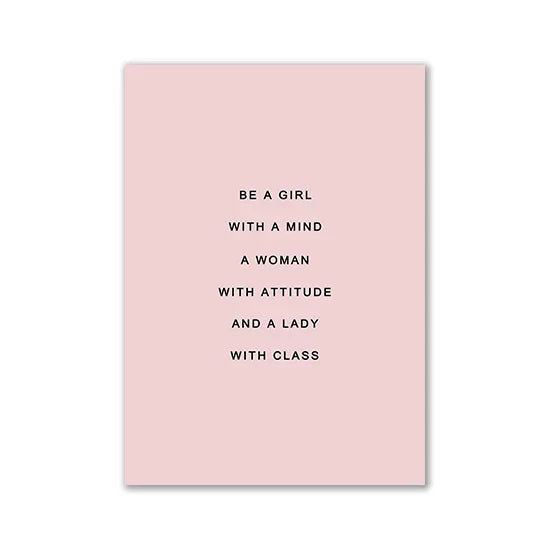 DecorBites™ Pink Aesthetic Wall Art Decor for Girl's Bedroom