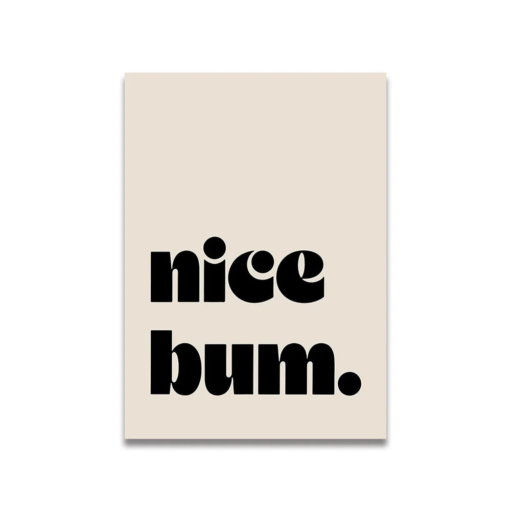 DecorBites™ Pink Cartoon Print Canvas Wall Art