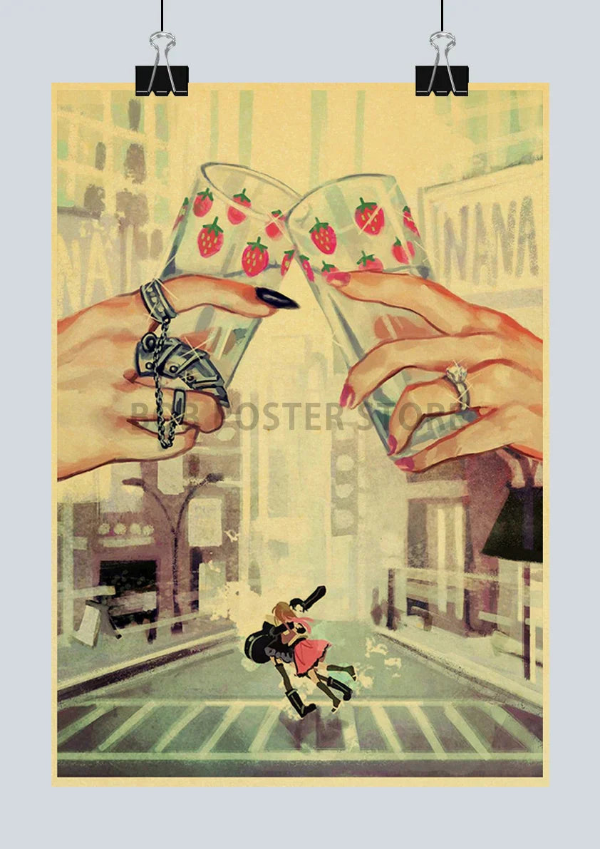 DecorBites™ Retro Anime NANA Poster Set - 2021 Nostalgic Decor