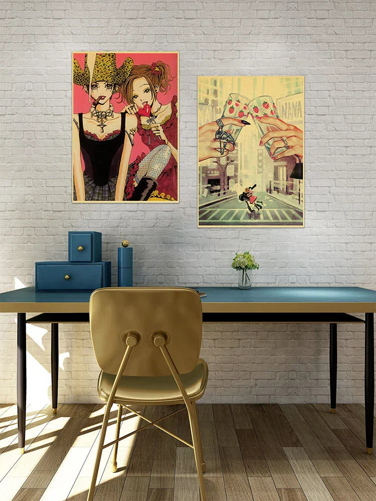 DecorBites™ Retro Anime NANA Poster Set - 2021 Nostalgic Decor